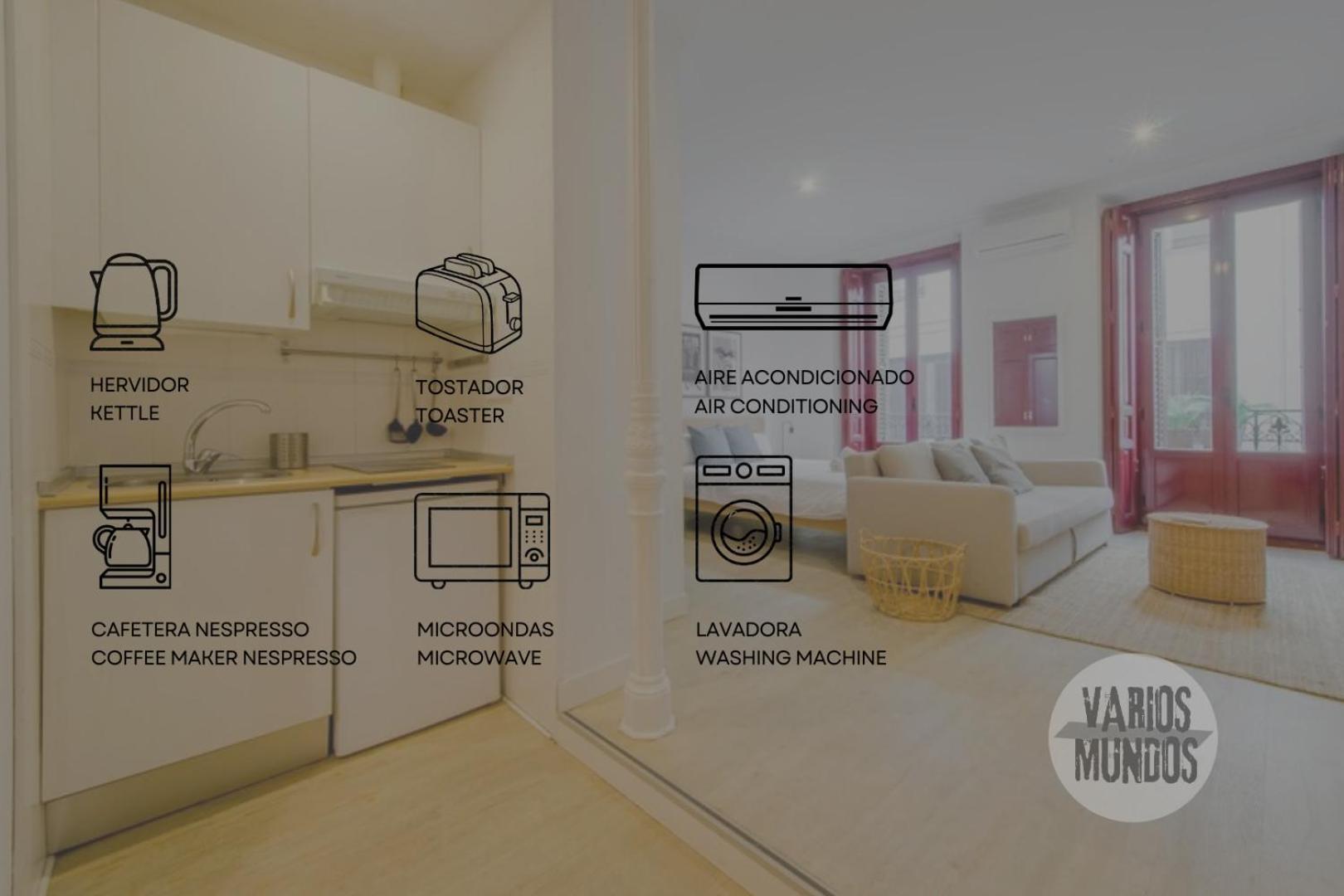 Beautiful Loft Para 3Pax En Huertas-Cortes 마드리드 외부 사진